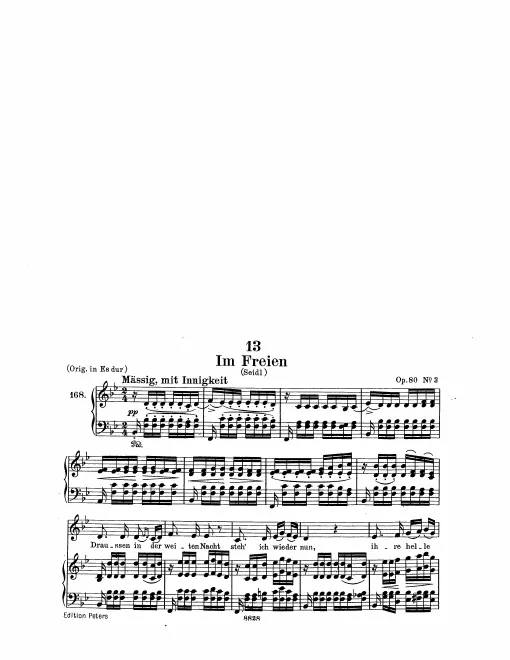 Complete Score (Low Voice, transposed to )