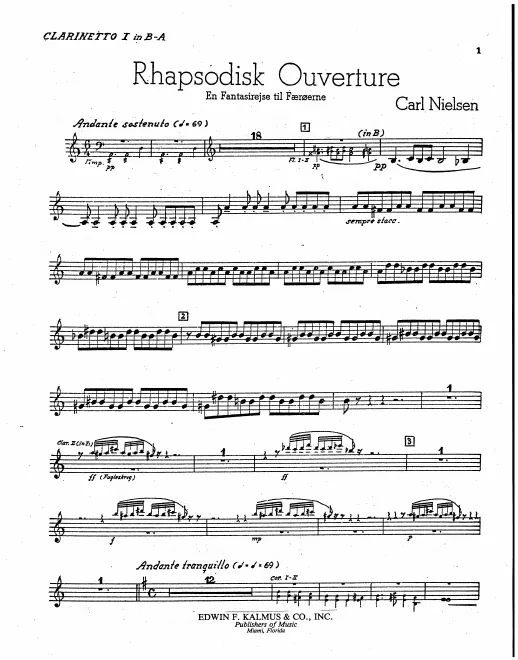 Clarinet 1 (A/B)