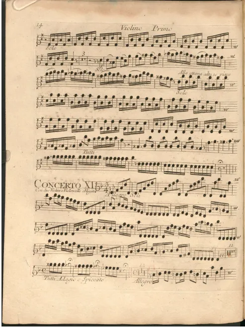 Violins I (solo and ripieno)