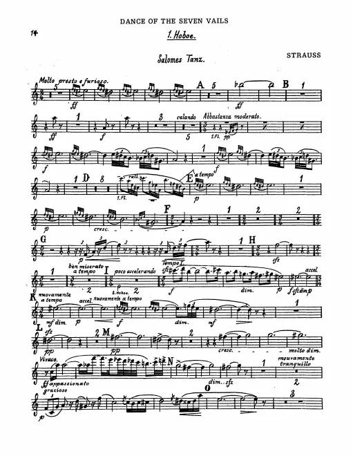 Oboe 1, 2, English Horn