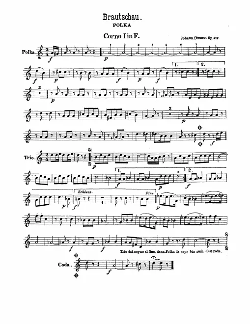 Horn 1, 2, 3, 4 (F)