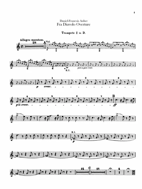 Trumpet 1, 2 (D)
