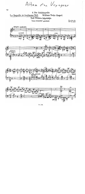 5. La chapelle de Guillaume Tell (S.156/6)