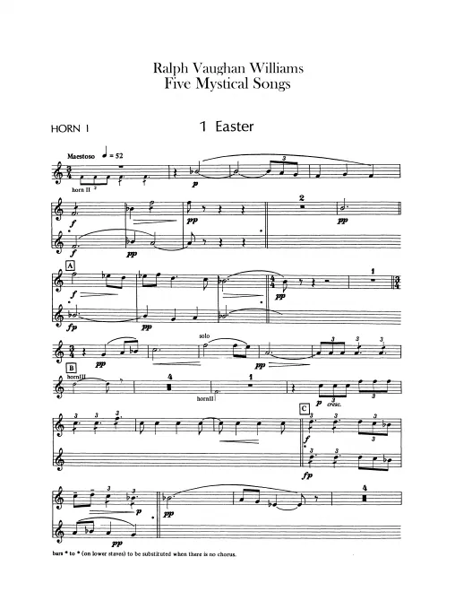 Horn 1, 2, 3, 4 (F)