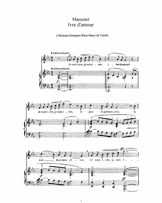 Complete Score (: high voice and piano)