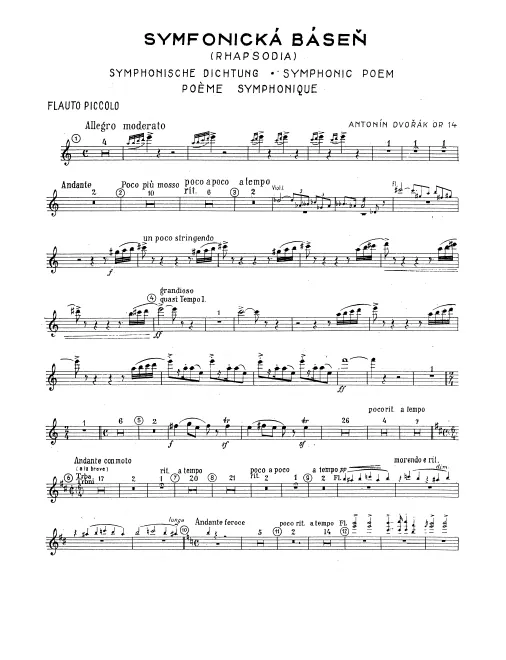 Piccolo, Flute 1, 2