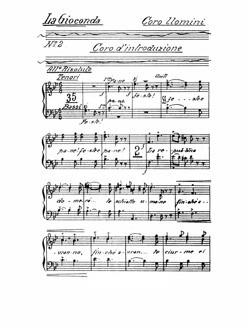 Tenors/Basses (Coro Uomini)