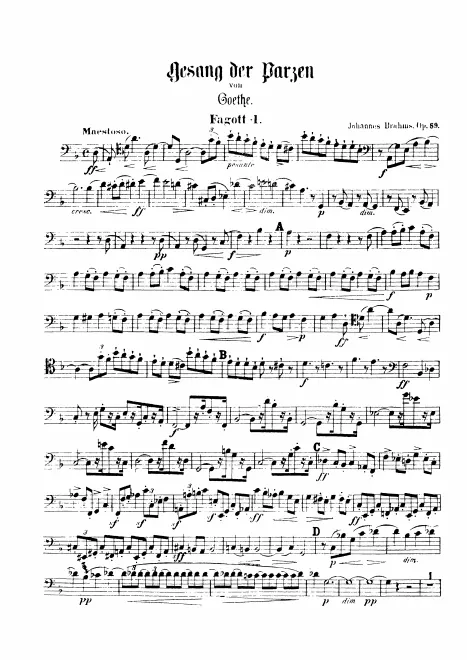 Bassoon 1, 2, Contrabassoon