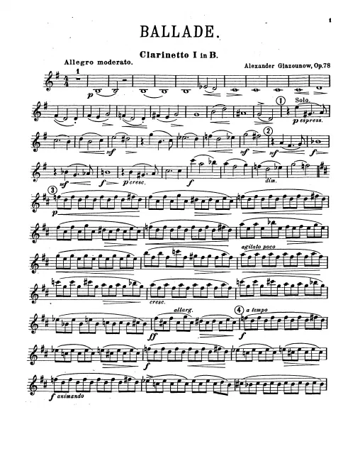Clarinet 1, 2 (B)