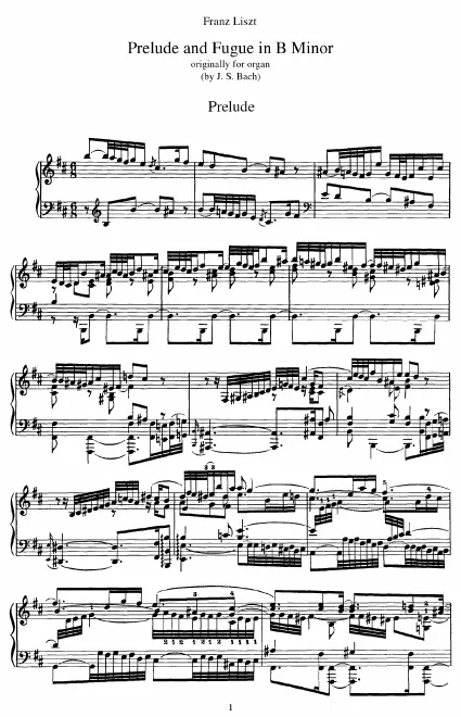 6. Prelude and Fugue in , BWV 544 (S.462/6)