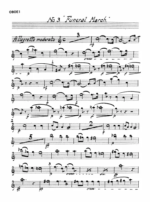Oboe 1, 2, English Horn