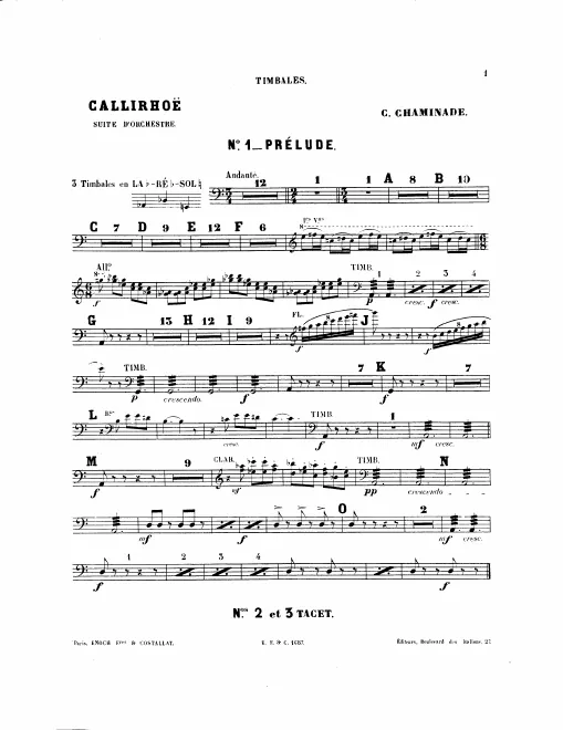 Timpani, Triangle, Cymbals, Side Drum