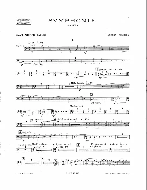 Bass Clarinet (B)