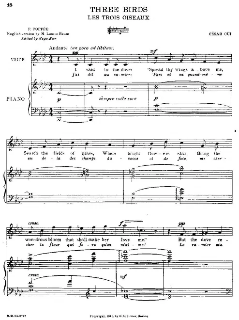 Complete score (high voice)