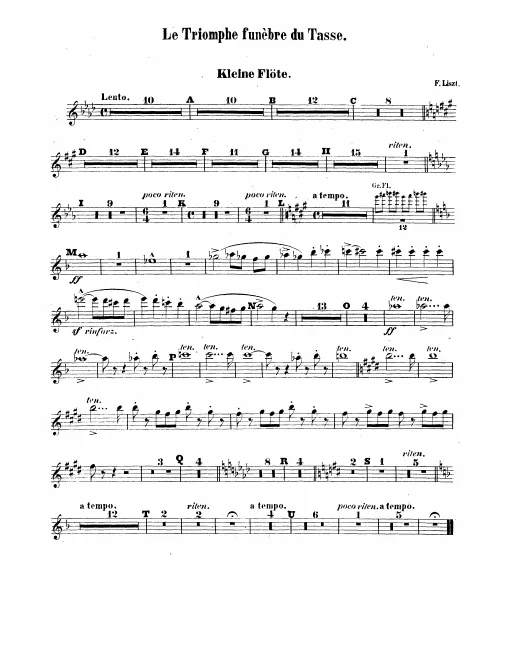 Piccolo, Flute 1, 2