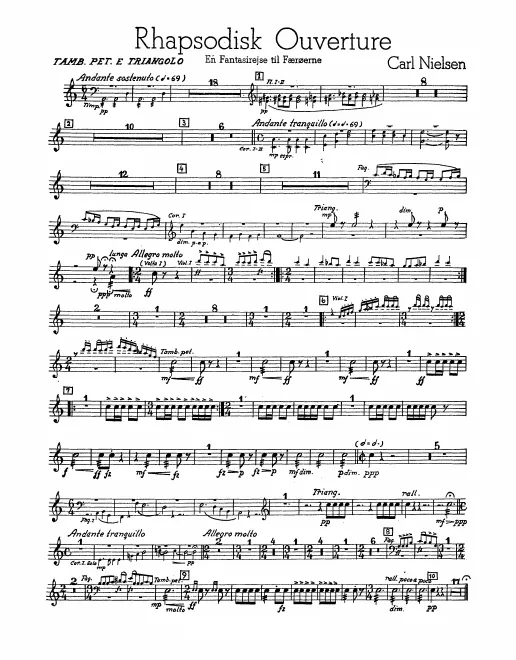 Snare Drum/Triangle, Bass Drum/Cymbals