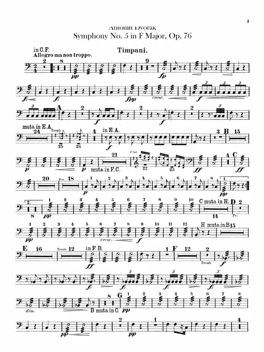 Timpani, Triangle