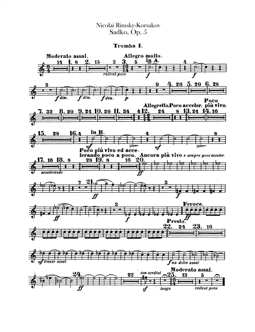 Trumpet 1, 2 (A, B)