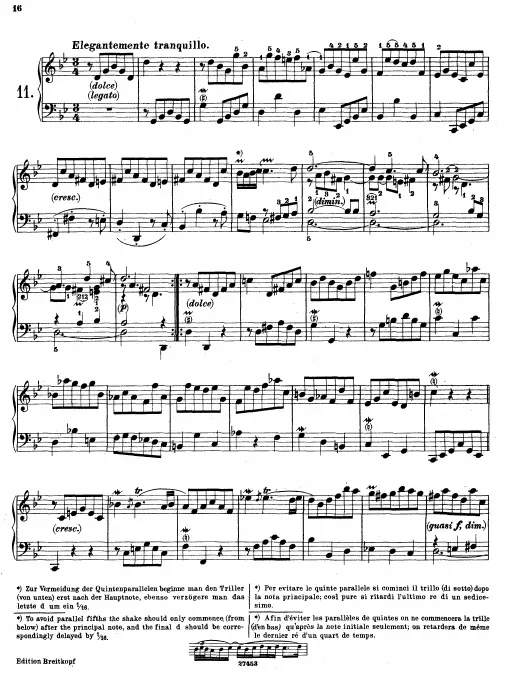 7. Præludium in , BWV 930