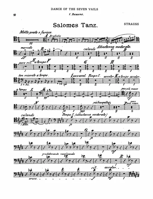 Trombone 1, 2, 3, Tuba