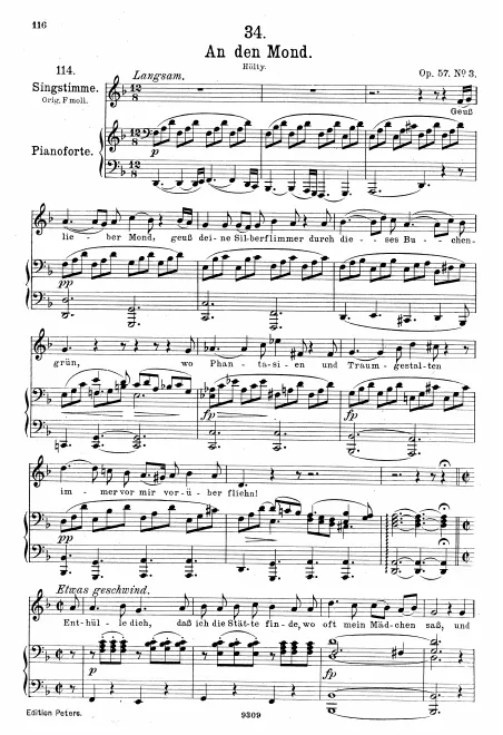 Complete Score (Medium voice, transposed to )