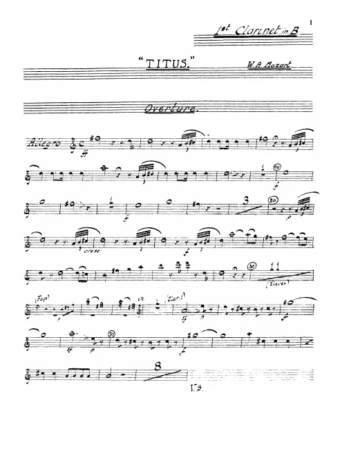 Clarinet 1 (B♭/C)