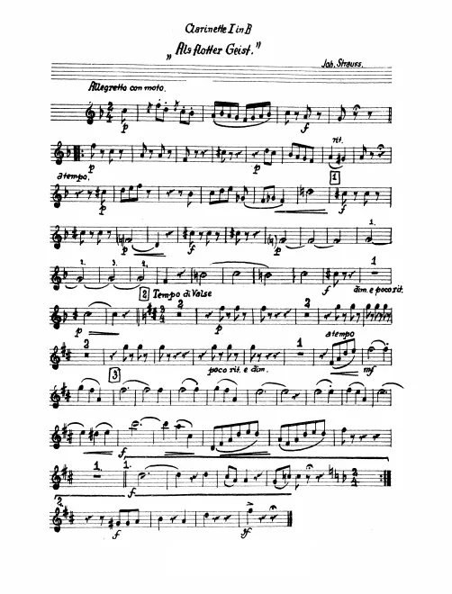 Clarinet 1, 2 (B)