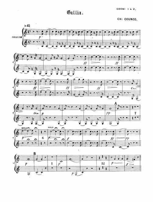 Horn 1/2 (E), 3/4 (C/D)