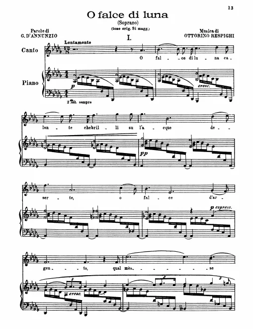 1. O falce di lunae (Soprano)
