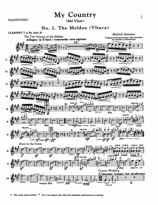 Clarinet 1, 2 (A, B/B)