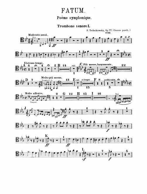 Trombone 1, 2, 3, Tuba