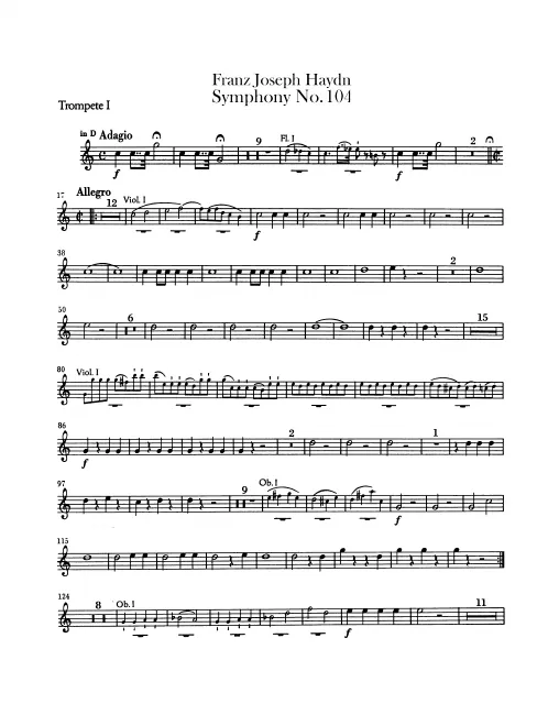 Trumpet 1, 2 (D)