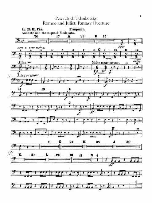 Timpani, Bass Drum/Cymbals