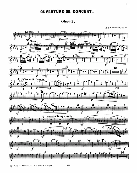 Oboe 1, 2