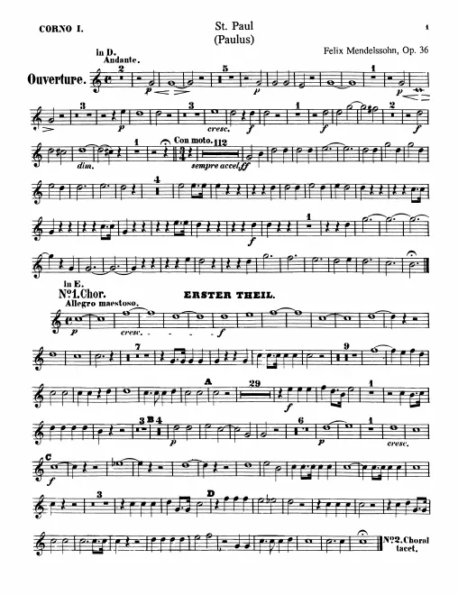 Horn 1, 2, 3, 4