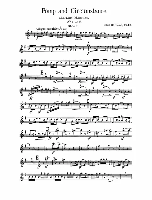 Oboe 1, 2, English Horn