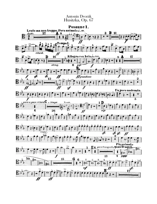 Trombone 1, 2, Bass Trombone, Tuba