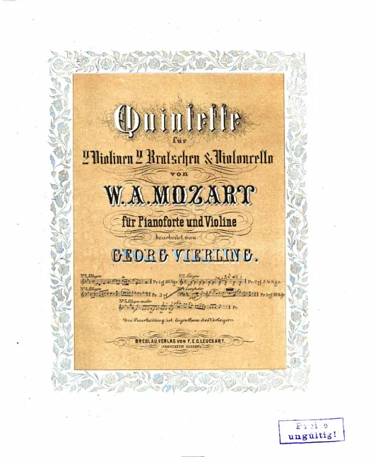 4. String Quintet in D major, K.593
