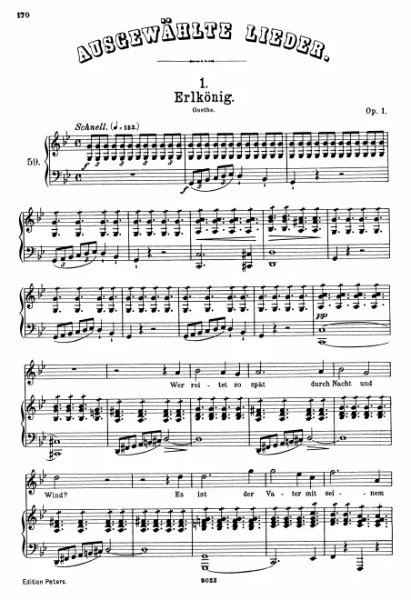 Complete Score (original/high voice, )