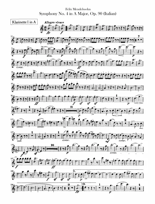 Clarinet 1 (A)