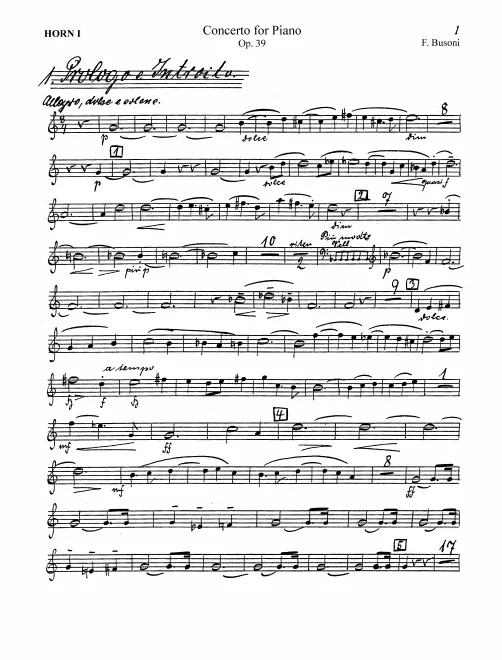 Horn 1, 2, 3, 4 (F)