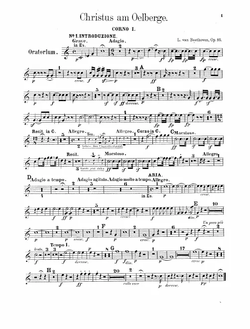 Horn 1, 2 (E)