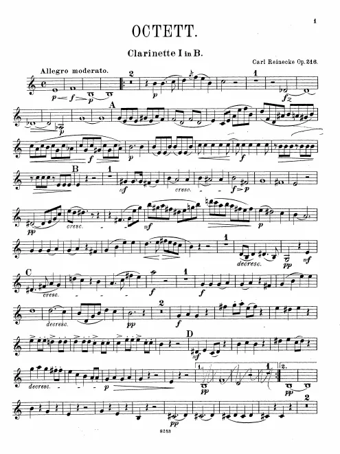 Clarinet 1 (B)