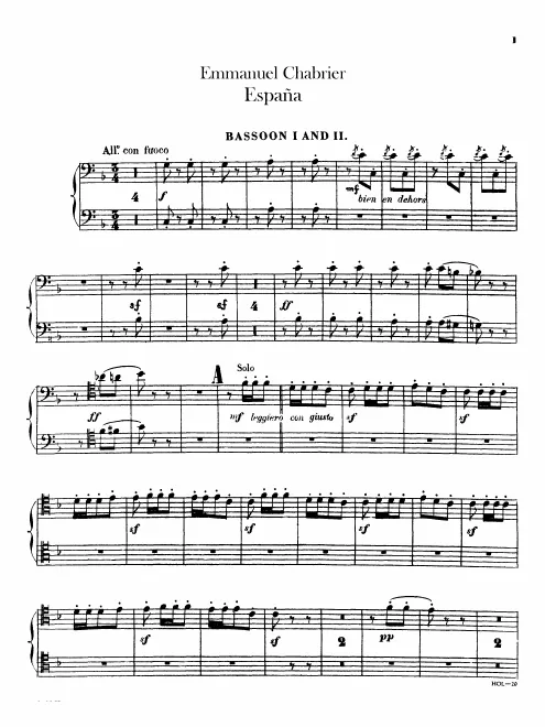 Bassoon 1/2, 3/4