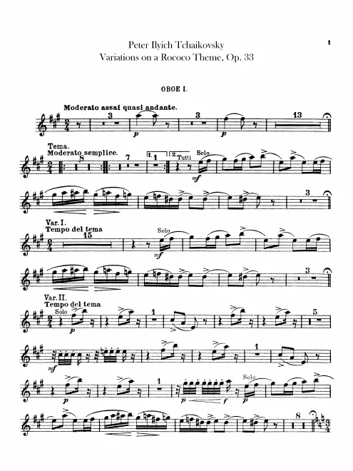 Oboe 1, 2