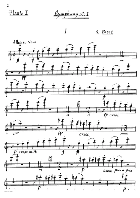Flute 1, 2