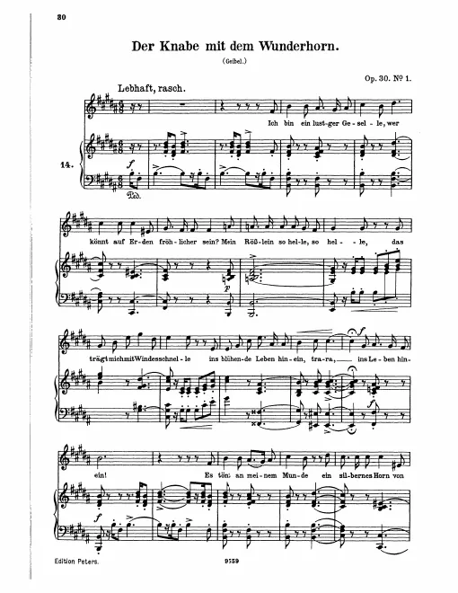 Complete Score (original / high voice)