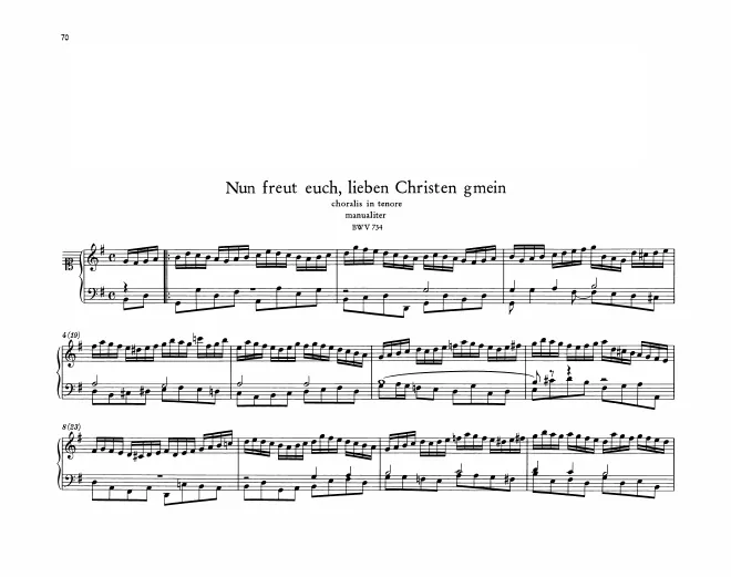 Nun freut euch, lieben Christen gmein, BWV 734