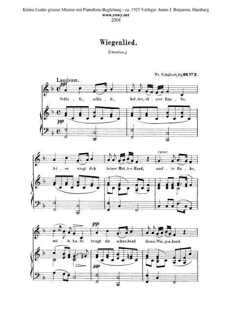 Complete Score (Low Voice, transposed to )
