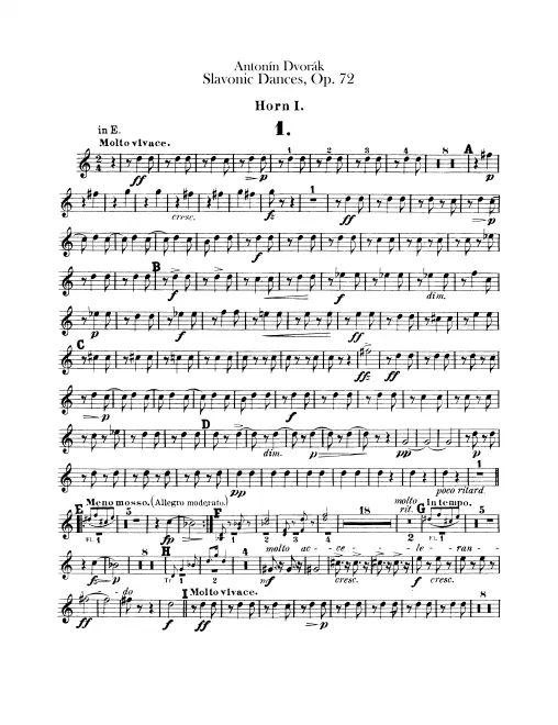 Horn 1 (E, F, E♭)